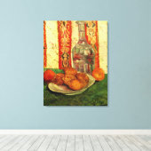 Toile Carafe de Still Life et citrons de Vincent van Gog (Insitu (Plancher de Bois))