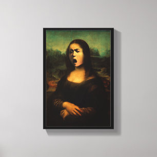 Toile Caravage Méduse Mona Lisa