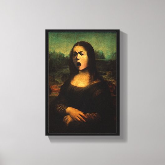 Toile Caravage Méduse Mona Lisa (Recto)