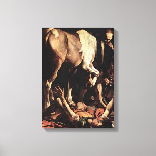Toile Caravaggio - Conversion de Saul (Recto)