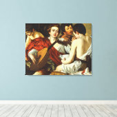 Toile CARAVAGGIO - Les musiciens 1595 (Insitu (Plancher de Bois))