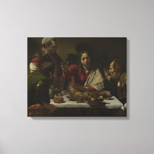 Toile Caravaggio - Souper à Emmaüs (Recto)