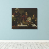 Toile Caravaggio - Souper à Emmaüs (Insitu (Plancher de Bois))