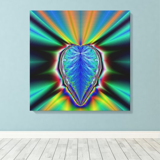 Toile cardiaque fractale Imprimer (Insitu (Plancher de Bois))