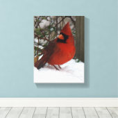 Toile Cardinal des neiges (Insitu (Plancher de Bois))