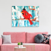 Toile Cardinal en neige (Insitu(Salon))