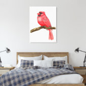 Toile Cardinal oiseau aquarelle (Insitu(Chambre))