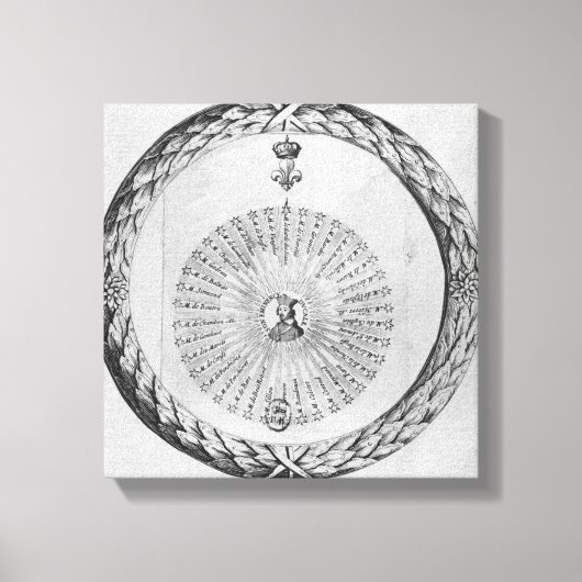 Toile Cardinal Richelieu comme centre du soleil (Recto)