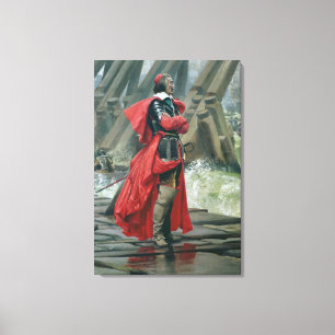 Toile Cardinal Richelieu sur le mur de mer à la La