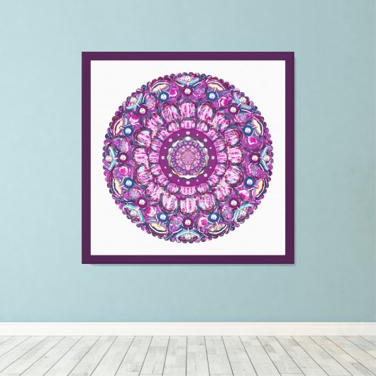 Toile Cardinal rouge Rosace (Insitu (Plancher de Bois))