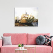 Toile Cargo dans le port (A La Corogne) (Insitu(Salon))