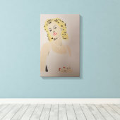 Toile Cari Hand Painted by Mark Elsen (Insitu (Plancher de Bois))