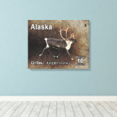 Toile Caribou (rennes) - Postage de l'Alaska (Insitu (Plancher de Bois))