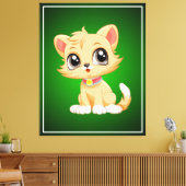 Toile Caricature adorable de chat (Insitu(Salon))
