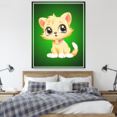 Toile Caricature adorable de chat (Insitu(Chambre))