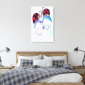 Toile Caricature De Ladybug Et Ballons Colorés (Insitu(Chambre))