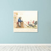 Toile Caricature de l'assemblage des tables (Insitu (Plancher de Bois))