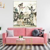 Toile Caricature de médecins quack offrant des vaccins (Insitu(Salon))