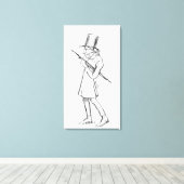 Toile Caricature de Soren Aabye Kierkegaard (Insitu (Plancher de Bois))