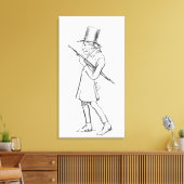 Toile Caricature de Soren Aabye Kierkegaard (Insitu(Salon))