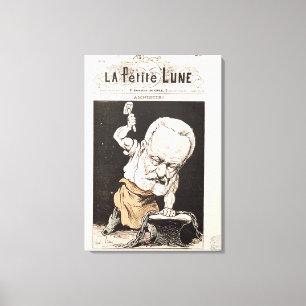 Toile Caricature de Victor Hugo