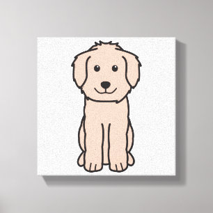Toile Caricature pour chien Goldendoodle