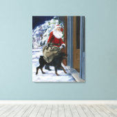 Toile Carl Helping Santa Claus de<Carl's Christmas>b (Insitu (Plancher de Bois))