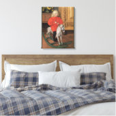 Toile Carl Larsson Boy à cheval à bascule CC1061 (Insitu(Chambre))