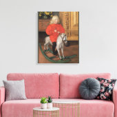 Toile Carl Larsson Boy à cheval à bascule CC1061 (Insitu(Salon))