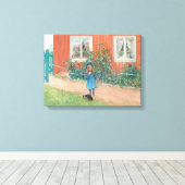 Toile Carl Larsson - Brita Avec Chat (Insitu (Plancher de Bois))