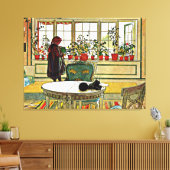 Toile Carl Larsson - Fleurs sur un rebord de fenêtre (Insitu(Salon))