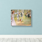 Toile Carl Larsson - Petit Déjeuner En Plein Air (Insitu (Plancher de Bois))