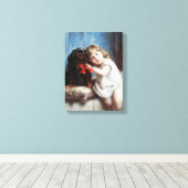 Toile Carl Reichert Une fille avec le roi Cavalier Charl (Insitu (Plancher de Bois))