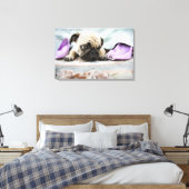 Toile Carlin à l'air innocent après avoir mâché l'orteil (Insitu(Chambre))