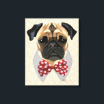 Toile Carlin avec Cravate à mâchoire rouge et blanc<br><div class="desc">Animaux</div>