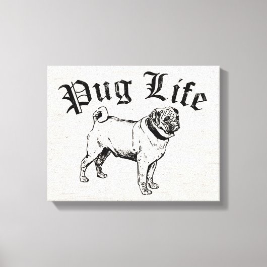 Toile Carlin Life Funny Chien Gangster (Recto)