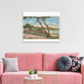 Toile Carmel, CA - Maisons le long de la vue sur la côte (Insitu(Salon))