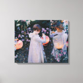 Toile Carnation Lily Lily Rose John Singer Sargent Art (Recto)