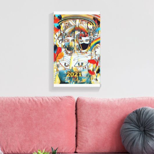 Toile Carnaval 2021 Cubist (Insitu(Salon))