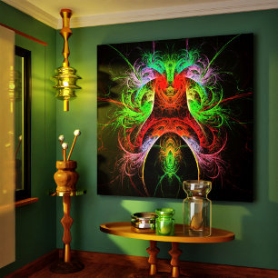 Toile Carnaval Abstrait Enveloppée