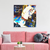 Toile Carnaval Carousel Horse Photo Live Laugh Love (Insitu(Salon))