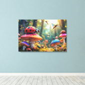 Toile Carnaval d'insectes enchâssés (Insitu (Plancher de Bois))