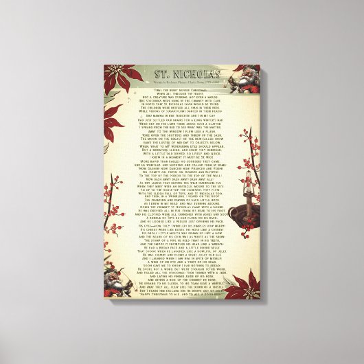 Toile Carol de Noël : Ole St. Nick | (Recto)