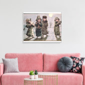Toile Carolage de Noël (avec papier) (Insitu(Salon))