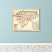 Toile Carolina N & S Carte par Mitchell (Insitu (Plancher de Bois))