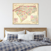 Toile Carolina N & S Carte par Mitchell (Insitu(Chambre))