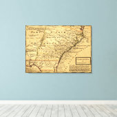 Toile CarolinaCarte panoramique (Insitu (Plancher de Bois))