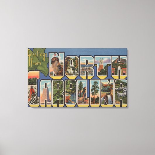 Toile Caroline du Nord (Capitale nationale/Fleur) (Recto)