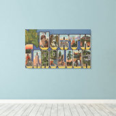 Toile Caroline du Nord (Capitale nationale/Fleur) (Insitu (Plancher de Bois))