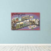 Toile Caroline du NordGrandes lettres Scènes 4 (Insitu (Plancher de Bois))